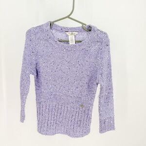 Guess Girls Purple/Silver Sweater